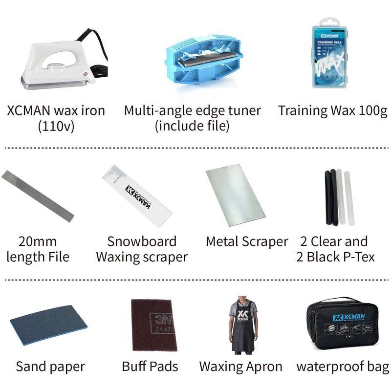 XCMAN コンプリート スキー スノーボード チューニング ワックス キット ワックス アイアン ユニバーサル ワックス エッジ チューナ ワックス コンプリート スキー スノーボード チューニング キット アイアン ユニバーサル エッジ チューナ