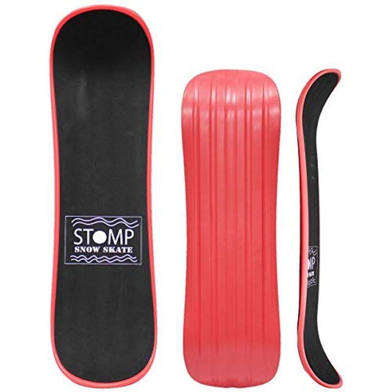 stomp スノースケート STOMPボードライド 80.5×23.5cm レッド スノースケートデッキ SNOW SKATEBOARD