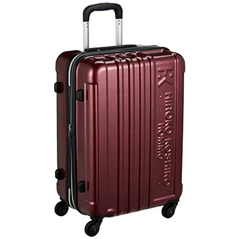 ヒロコ コシノ オム スーツケース 2~5泊対応 TSAロック付き マチ幅調節機能付き 60L 54 cm 3.3kg バーガンディ