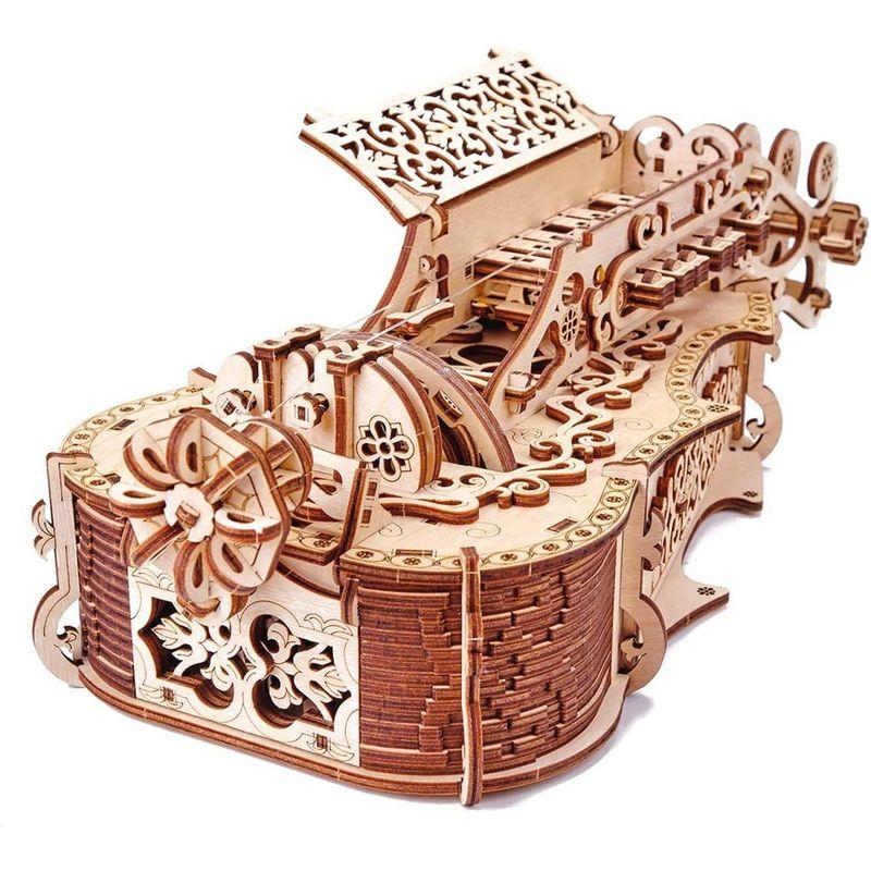 Wood Trick ウッドトリック リラ・ダ・ヴィンチ ハーディ ガーディ 楽器になる 3Dウッドパズル / 木製模型 Trick ウッドトリック リラ ダ ヴィンチ ハーディ ガーディ 楽器になる 3Dウッドパズル 木製模型