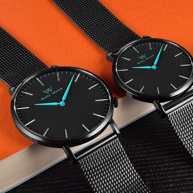 2022公式店舗❤️ WellyMerck 腕時計 ペア スイスブランド 生活防水