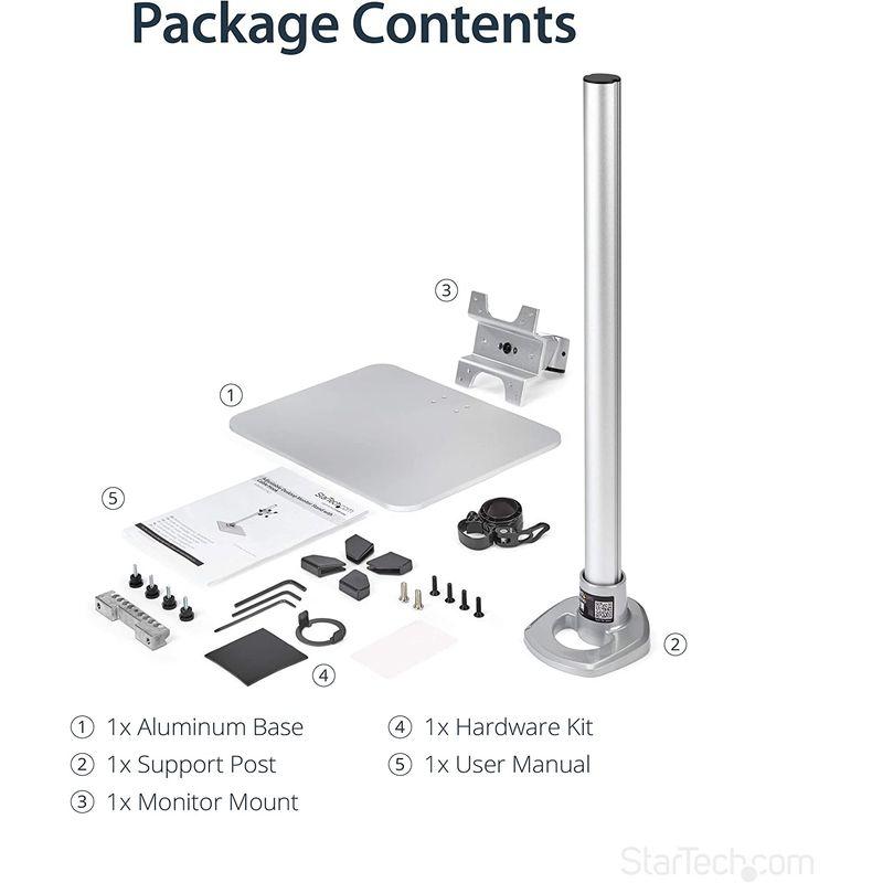 StarTech.com シングル液晶モニタースタンド 角度と高さの調整に対応 12?34インチVESA規格モニタ対応 プレミアム スチール com シングル液晶モニタースタンド 角度と高さの調整に対応 34インチVESA規格モニタ対応 プレミアム スチール