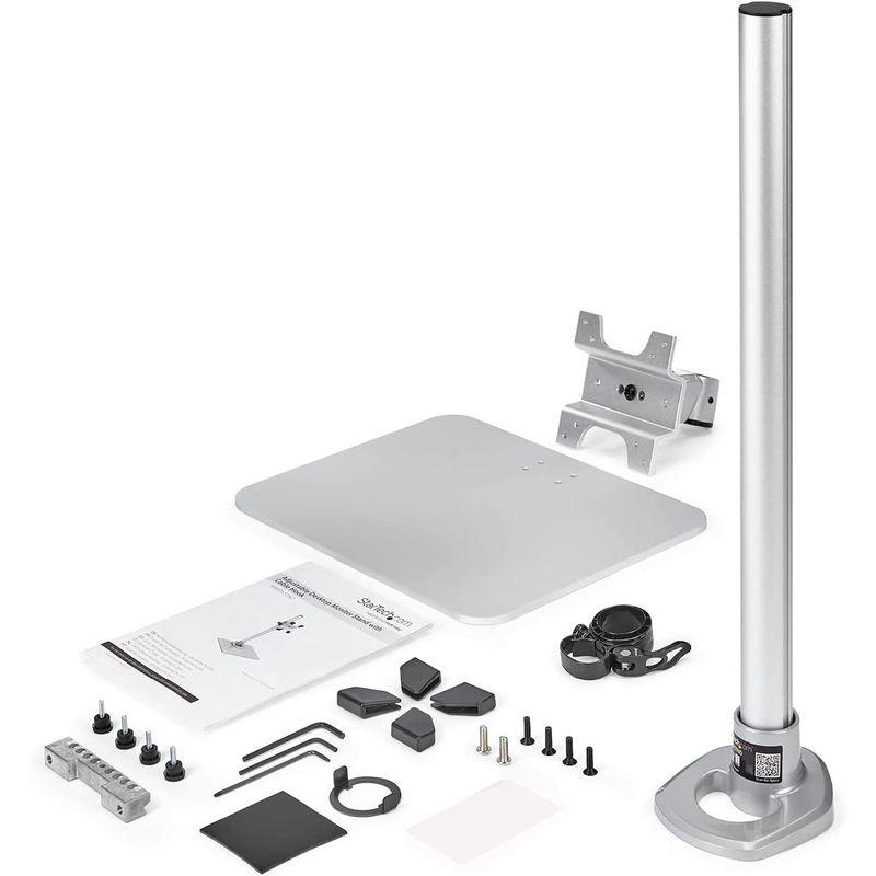 StarTech.com シングル液晶モニタースタンド 角度と高さの調整に対応 12?34インチVESA規格モニタ対応 プレミアム スチール com シングル液晶モニタースタンド 角度と高さの調整に対応 34インチVESA規格モニタ対応 プレミアム スチール