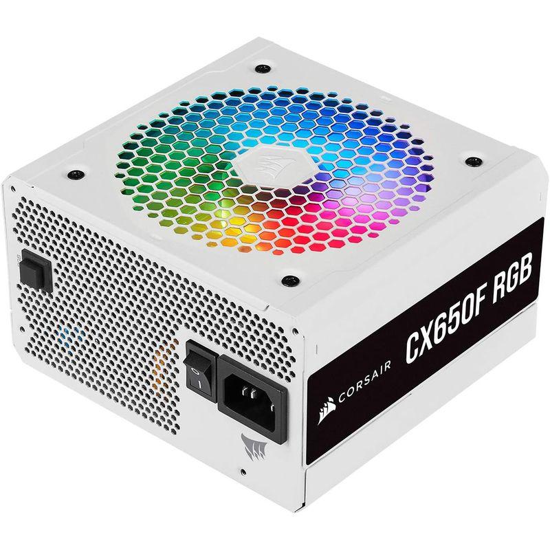 Corsair CX650F RGB -White- 650W フルモジュラー式 PC電源ユニット 80PLUS Bronze CP-902 80PLUS CX650F RGB White 650W フルモジュラー式 PC電源ユニット Bronze CP