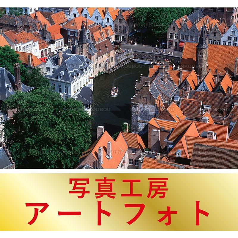 額装写真 富井義夫 オリジナルプリント 運河と家並み ブリュージュ ベルギー 通常サイズ 426 336mm Apa4 99 3301 Wh0400 風景カレンダーの写真工房ストア 通販 Yahoo ショッピング
