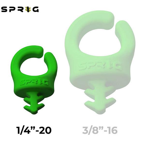 【メール便 送料無料】 スプリッグ Sprig S6PK-1420-G ケーブルフック 1/4インチネジ穴用1/4 -20 6個入り グリーン 【即納】｜shasinyasan｜03