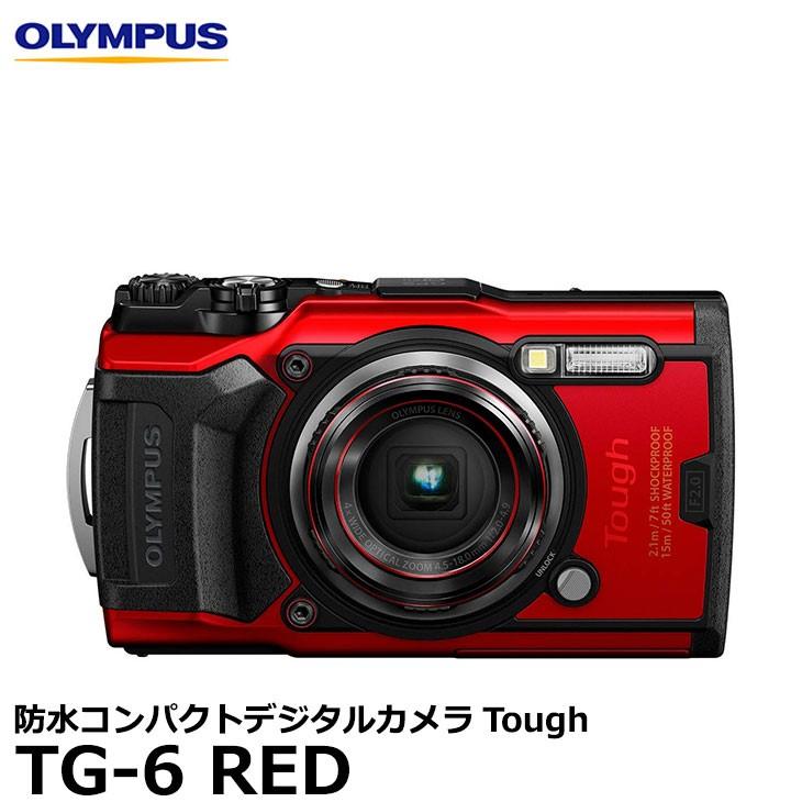 オリンパス Tough TG-6 RED レッド [OLYMPUS タフ 防水コンパクトデジタルカメラ] 【送料無料】｜shasinyasan