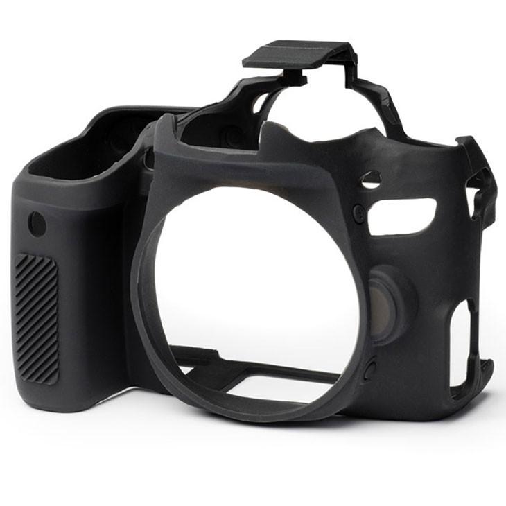 【中古】DISCOVERED イージーカバー Canon EOS 9000D用　カメラカバー ブラック 液晶保護フィルム付 ジャパンホビーツール シリコンカメラケース イージーカバー Canon EOS