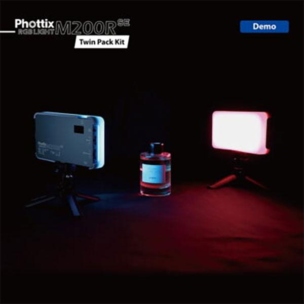 Phottix M200R SE RGBライト バッテリー内蔵 撮影用LEDライト Phottix M200R SE RGBライト バッテリー内蔵 撮影用LEDライト