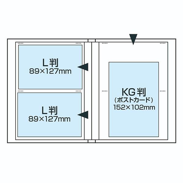 【メール便 送料無料】 ナカバヤシ アカ-E3PL-80-W イージーストッカー3 L版2段80枚 ホワイト｜shasinyasan｜03