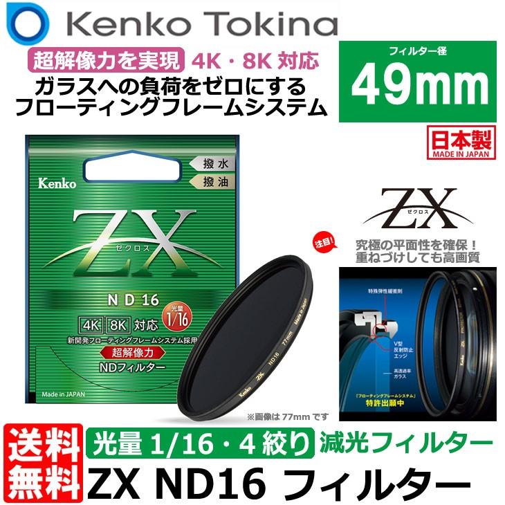 【メール便 送料無料】 ケンコー・トキナー 49S ZX ND16 49mm NDフィルター｜shasinyasan