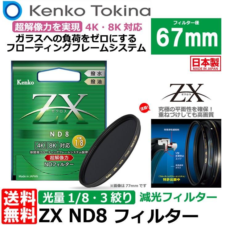 【メール便 送料無料】 ケンコー・トキナー 67S ZX ND8 67mm NDフィルター｜shasinyasan