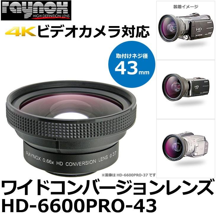 レイノックス HD-6600PRO-43 ワイド（広角）コンバージョンレンズ 0.66倍 カメラフィルター径43mm用 【送料無料】｜shasinyasan