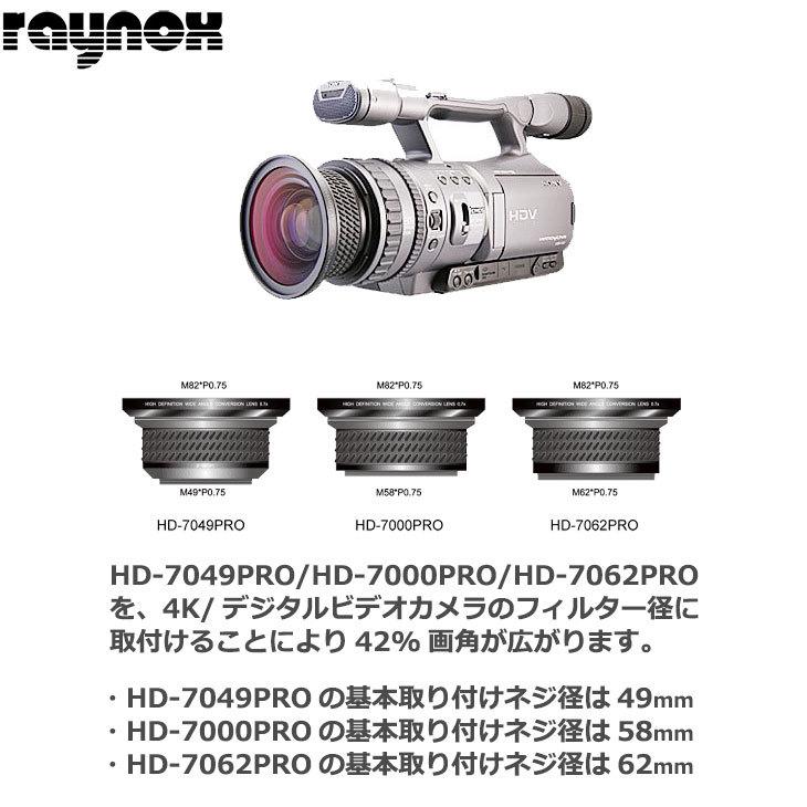 レイノックス HD-7000PRO ワイド（広角）コンバージョンレンズ 0.7倍 【送料無料】 【即納】｜shasinyasan｜02
