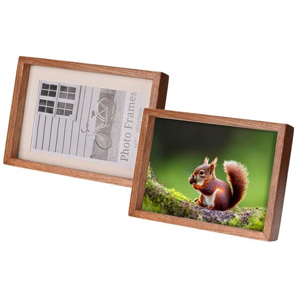 エツミ VE-5598 木製フォトフレーム ナチュラル・2L/ハガキ ナチュラル