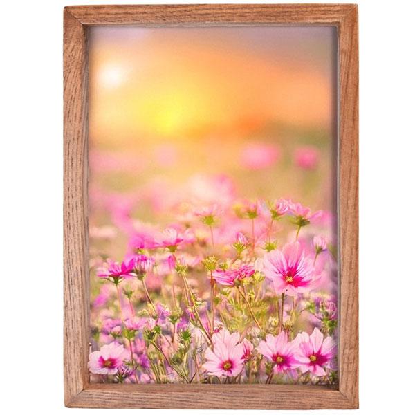 エツミ VE-5598 木製フォトフレーム ナチュラル・2L/ハガキ ナチュラル