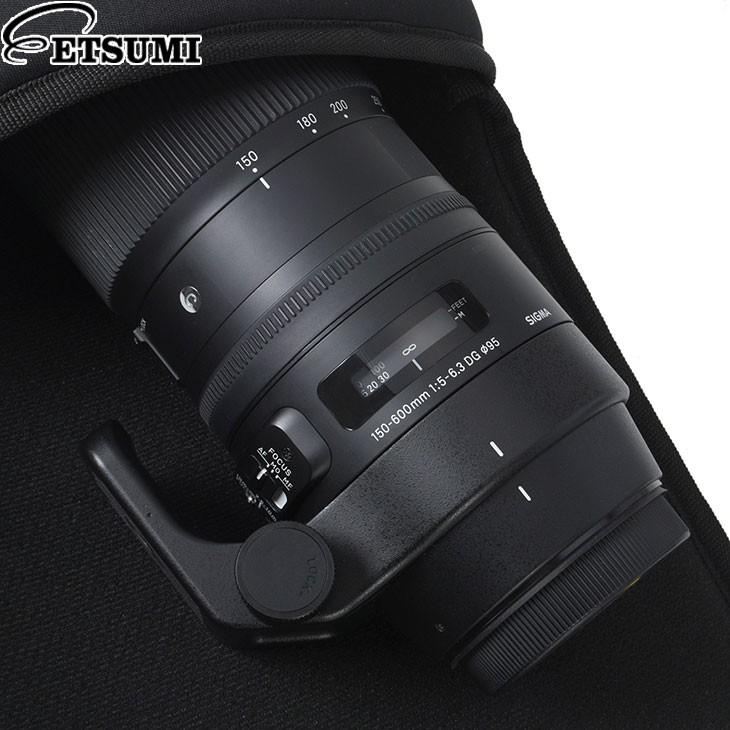 レンズ(ズーム) SIGMA 18-250mm F3.5-6.3 DC MACRO OS HSM ETSUMI（エツミ） VE-5293 クッションレンズポーチ LL ブラック 【送料