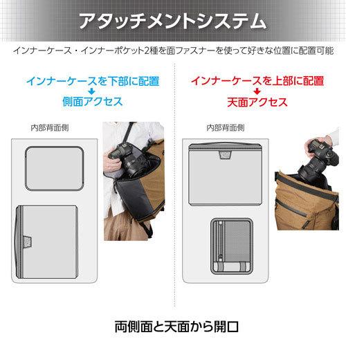 ハクバ SLX-GRBPMCY LUXXe（ラグゼ） グリッド ロールトップバックパック M カメラバッグ コヨーテ 【送料無料】_2