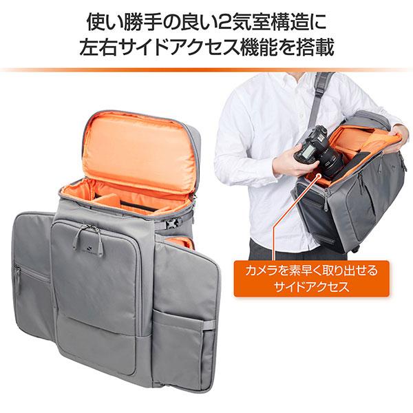 チャンスを逃さない カメラにレンズを付けたまま即取り出せるカメラバッグ GW-STANDARD ブロス ショルダーバッグ CAPA CAMERA WEB