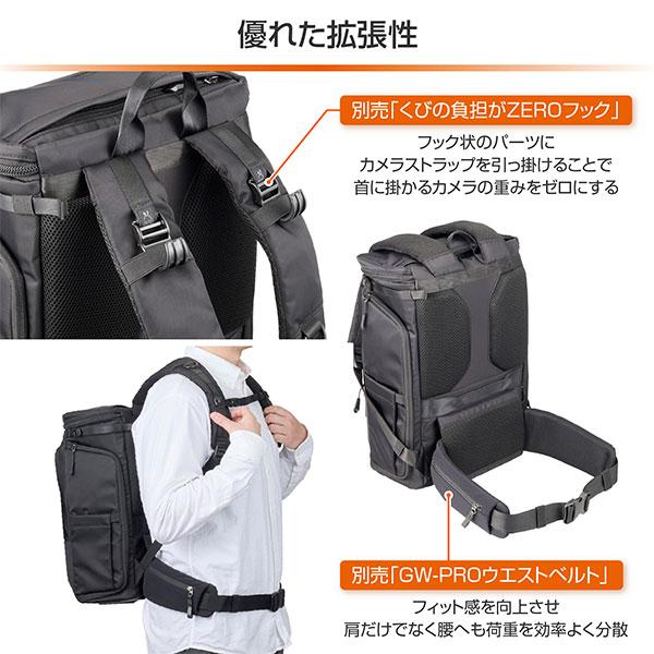 ハクバ SGWSB-BP18BK GW-STANDARD ブロス バックパック18 ブラック 【送料無料】【即納】の画像