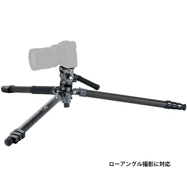 Fotopro X-AIRFLY MAX VIDEO GY カーボン三脚 4段 グレー 【送料無料】の画像