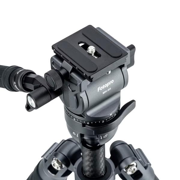Fotopro X-AIRFLY MAX VIDEO GY カーボン三脚 4段 グレー 【送料無料】の画像