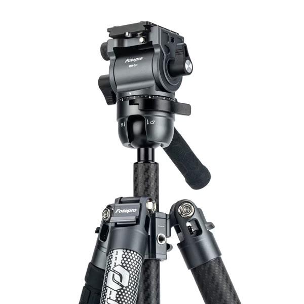 Fotopro X-AIRFLY MAX VIDEO GY カーボン三脚 4段 グレー 【送料無料】の画像