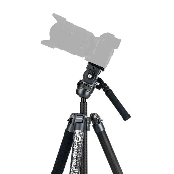 Fotopro X-AIRFLY MAX VIDEO GY カーボン三脚 4段 グレー 【送料無料】の画像