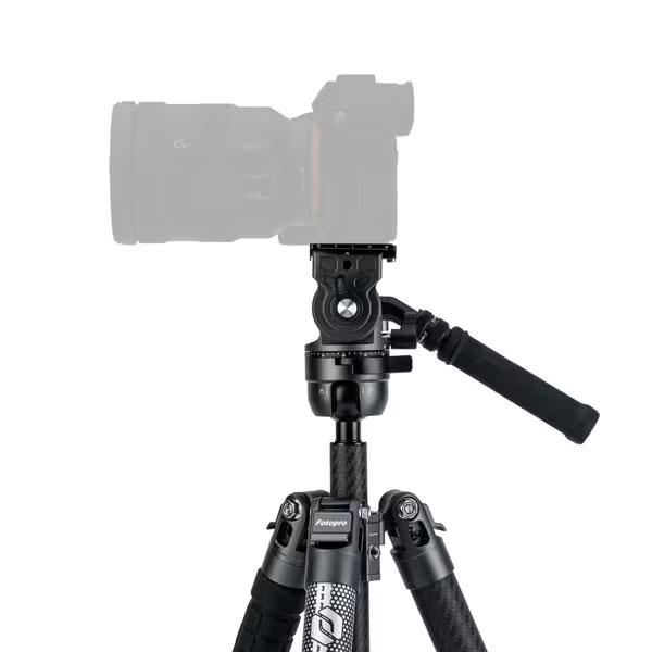 Fotopro X-AIRFLY MAX VIDEO GY カーボン三脚 4段 グレー 【送料無料】の画像