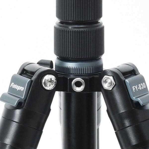 Fotopro FY-830 カメラ三脚 軽量アルミ6段 自由雲台付 ミラーレス