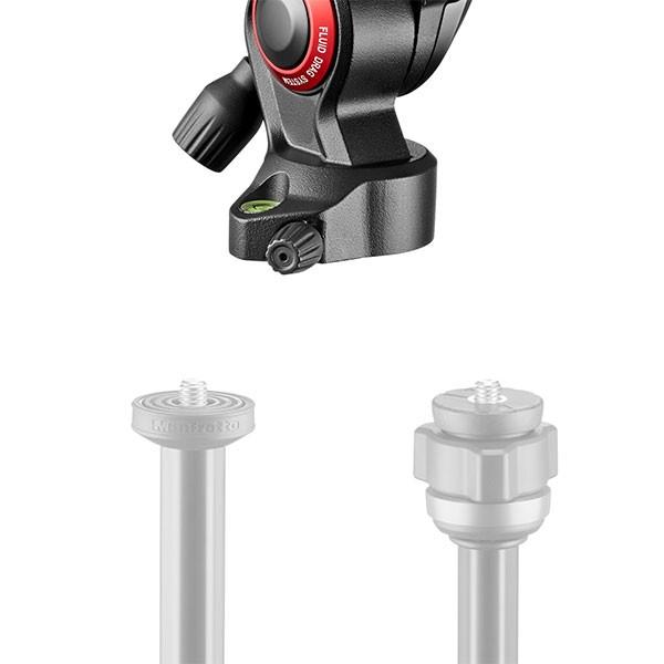 《2年延長保証付》 マンフロット MVH400AH 小型フルードビデオ雲台 40mm フラットベース 【送料無料】の画像