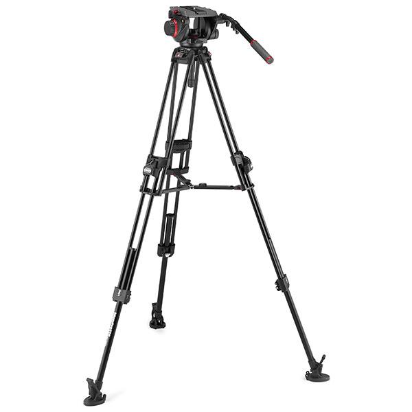 《2年延長保証付》 マンフロット MVK509TWINFA 509HDビデオ雲台+645FASTアルミ三脚 【送料無料】の画像