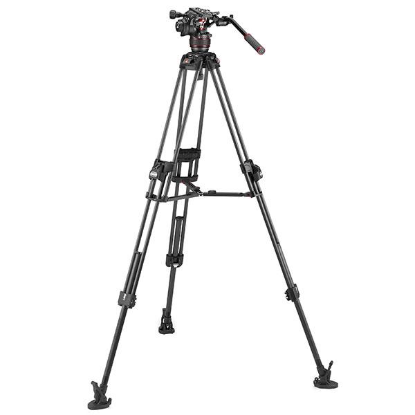 《2年延長保証付》 マンフロット MVK608TWINFC ナイトロテック608ビデオ雲台+645FASTカーボン三脚 【送料無料】の画像