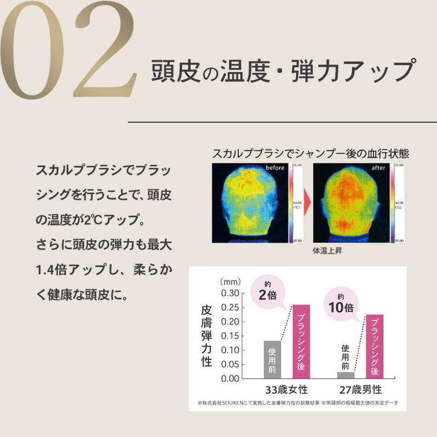 スカルプブラシ エスハートエス 公式 シャンプーブラシ ワールドプレミアムロング ヘアブラシ 絡まない くし 頭皮ケア ギフト | エス・ハート・エス | 16