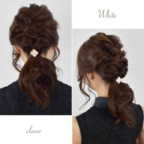 ヘアゴム 2個セット 子供 おしゃれ パーツ クローバー ヘアアクセ 髪飾り フラワー 上品 大人可愛い 今だけ価格 2つset お得にget ゆうパケット Set Y Shearybijou 通販 Yahoo ショッピング