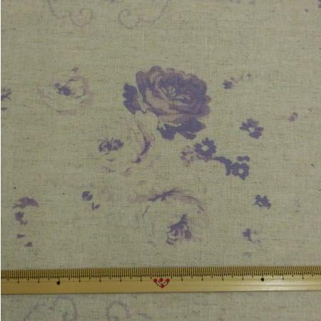 CABBAGES&ROSESキャベジスローゼズ生地テーブルランプシェードUSED YUWA 生地 CABBAGES&ROSES コットンリネン 10cm単位 5点 日本製 服地