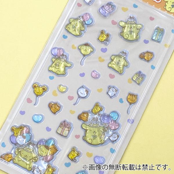 サンリオ ポムポムプリン 30周年 お誕生日 ぷくりんキャンディシール 1