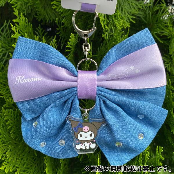 専用デニムリメイク りぼん フリル チャーム キーホルダー フリンジ 24
