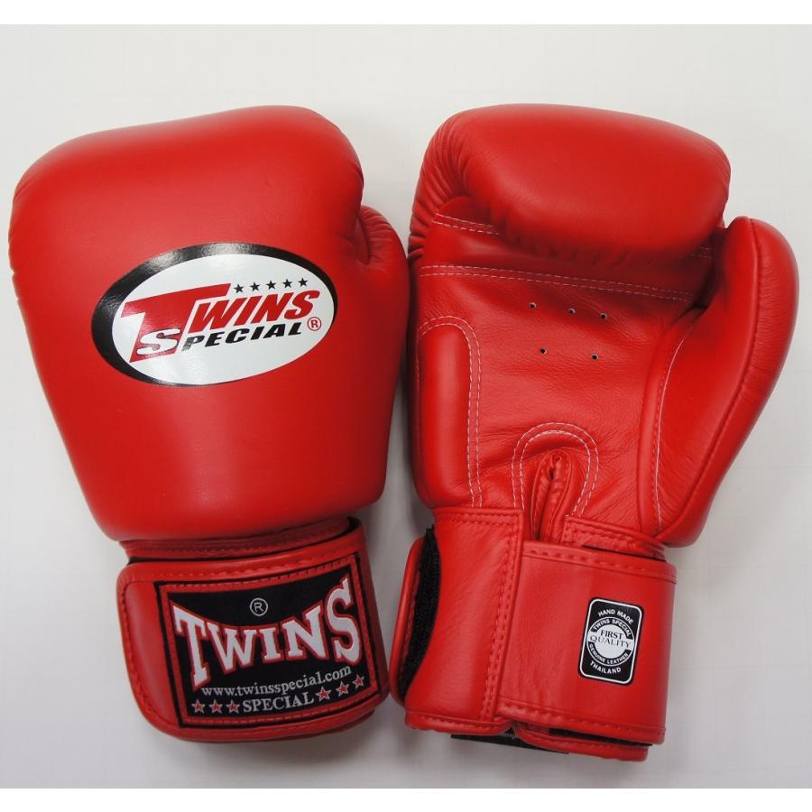 TWINS SPECIAL ボクシンググローブ 8oz Fs赤白 /ボクシング