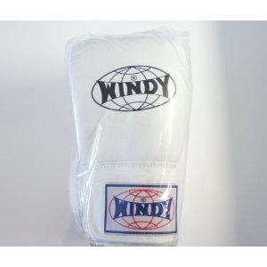 WINDY ウインディ 本革製キックボクシング グローブ 白 10オンス 10oz ヘッドギア
