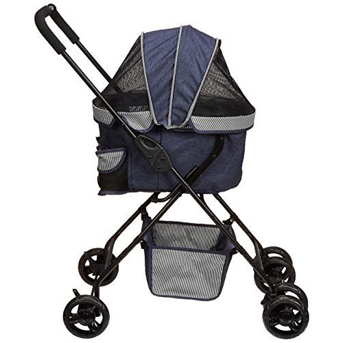 ジェックス わんわんカート スーパーライト 軽量3.6kg 自立式 ペット用カート デニム 犬用 デニム