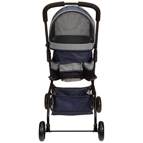 ジェックス わんわんカート スーパーライト 軽量3.6kg 自立式 ペット用カート デニム 犬用 デニム