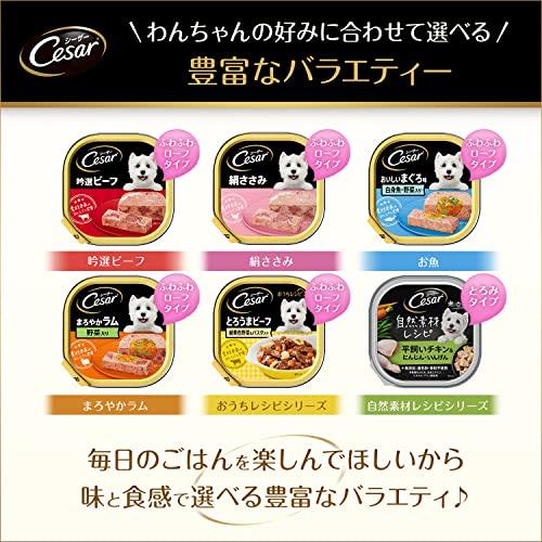 シーザー ドッグフード 14歳からの 吟選ビーフ 野菜・玄米入り シニア犬用 100g×96個 (ケース販売) 100g×96個