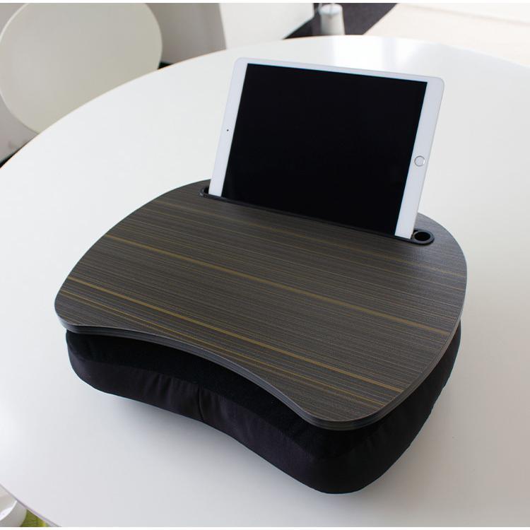 ビーズクッションテーブル タブレットスタンド付き ミニテーブル ベッドテーブル クッション付き ビーズクッション ひざ乗せ ラップトップテーブル 300C002シーツ工房 COCORON