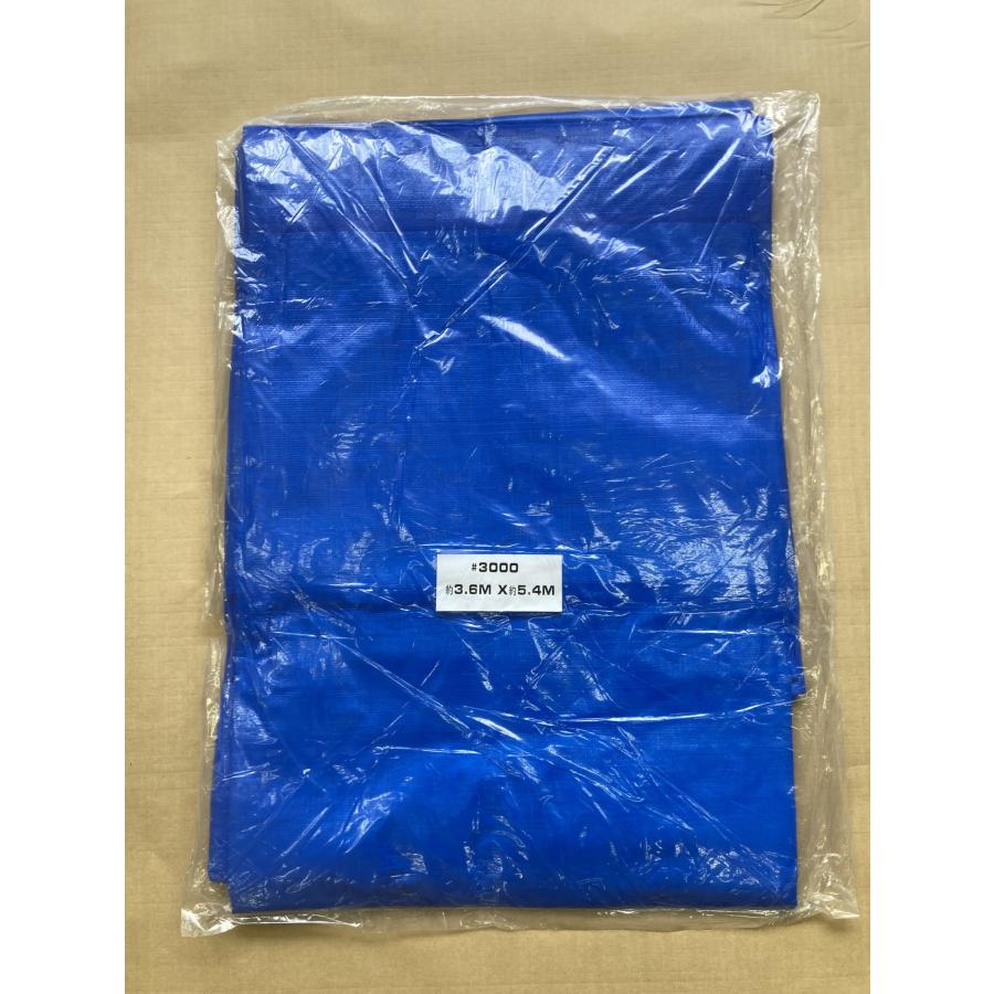 ブルーシート＃3000（厚手）輸入　3.6ｍ×5.4ｍ　10枚入り |  | 02