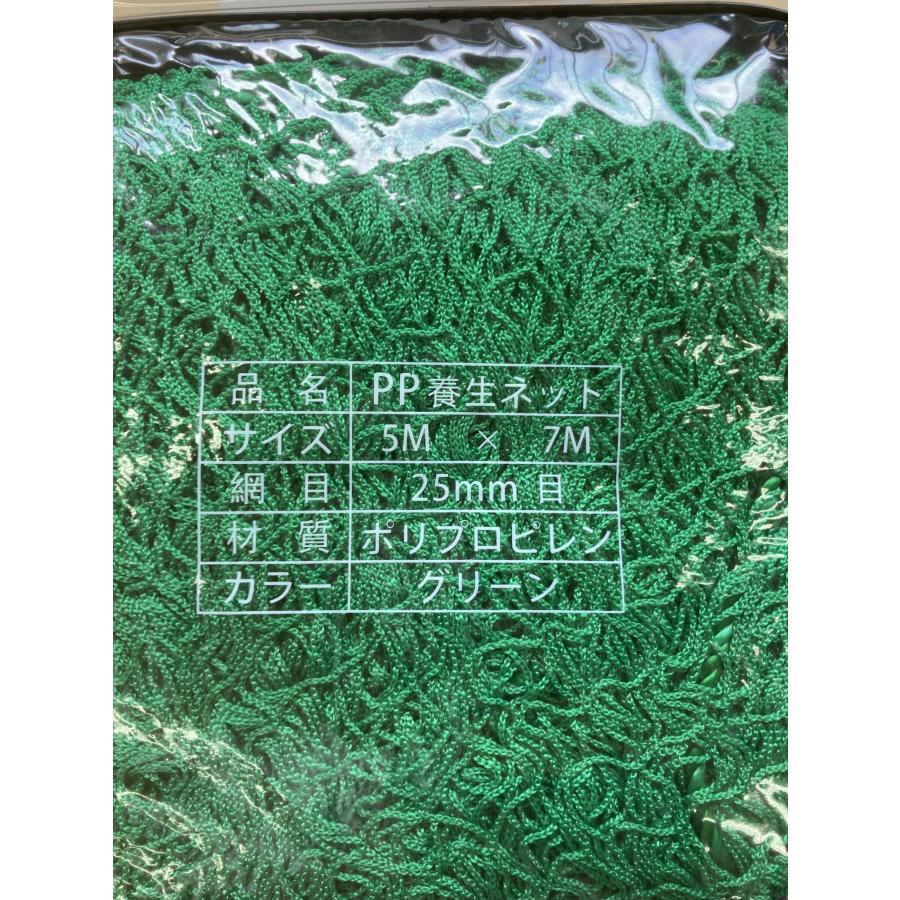 養生グリーンネット 5M×7M 25mm目 多目的に使える養生ネット : しー