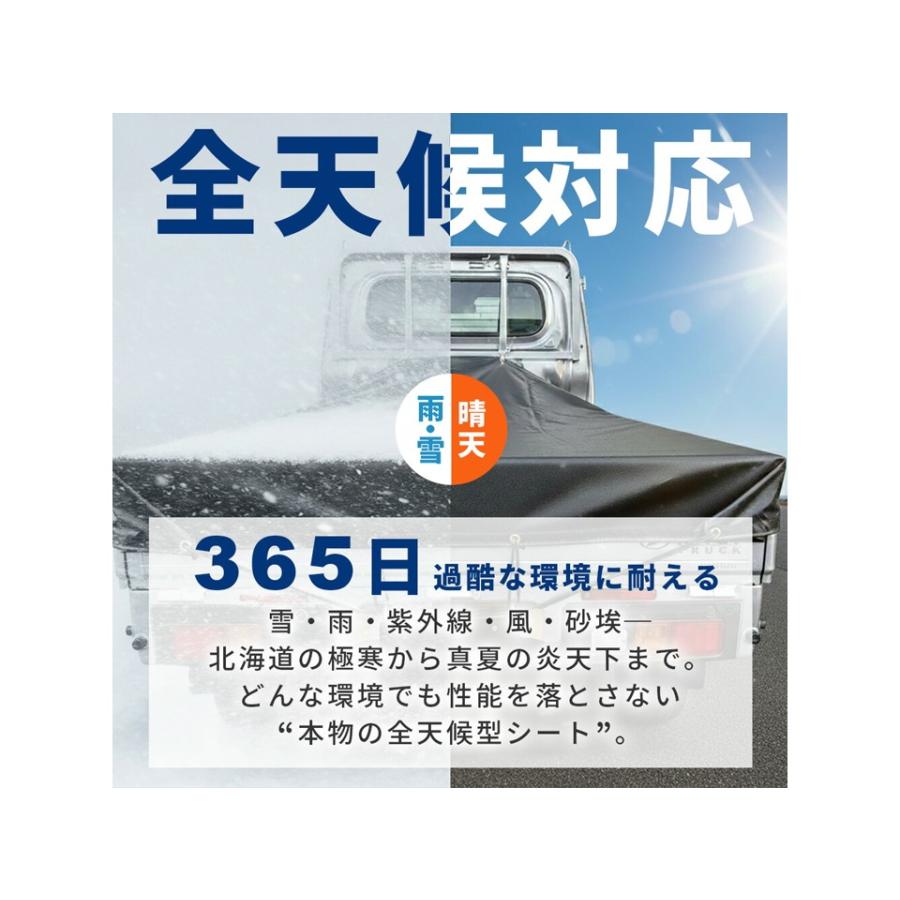 【ハイゼット/ジャンボ専用設計】プロが選ぶ「本物」の荷台シート ハイゼット ジャンボ 荷台シート 業務用0.55mm厚 軽トラック荷台シート |  | 03