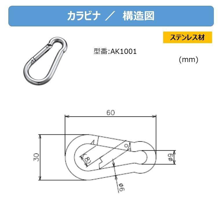 同時購入用 サンシェード取付金具セット カラビナ 外壁用取付金具 シート専科 通販 Yahoo ショッピング