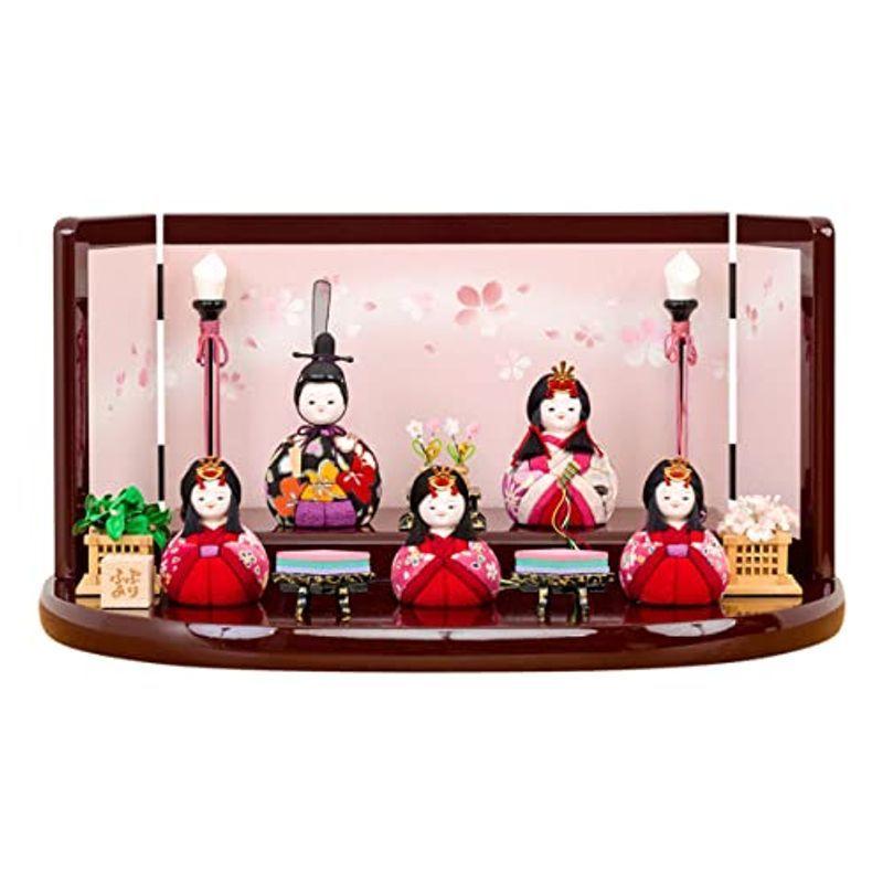 元気 雛人形 コンパクト おしゃれ かわいい ミニサイズ 木目込み ぷりふあ 五人 飾り 伝統和工芸 塗屏風 紗來 販売特価 Sbdkab Go Id