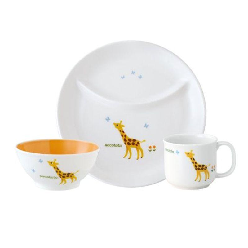 クリアランス大セール お食い初め 離乳食 ベビー食器 陶器 食器セット アッコトト いつものセット きりん 最も人気 商品 Ssl Daikyogo Or Jp